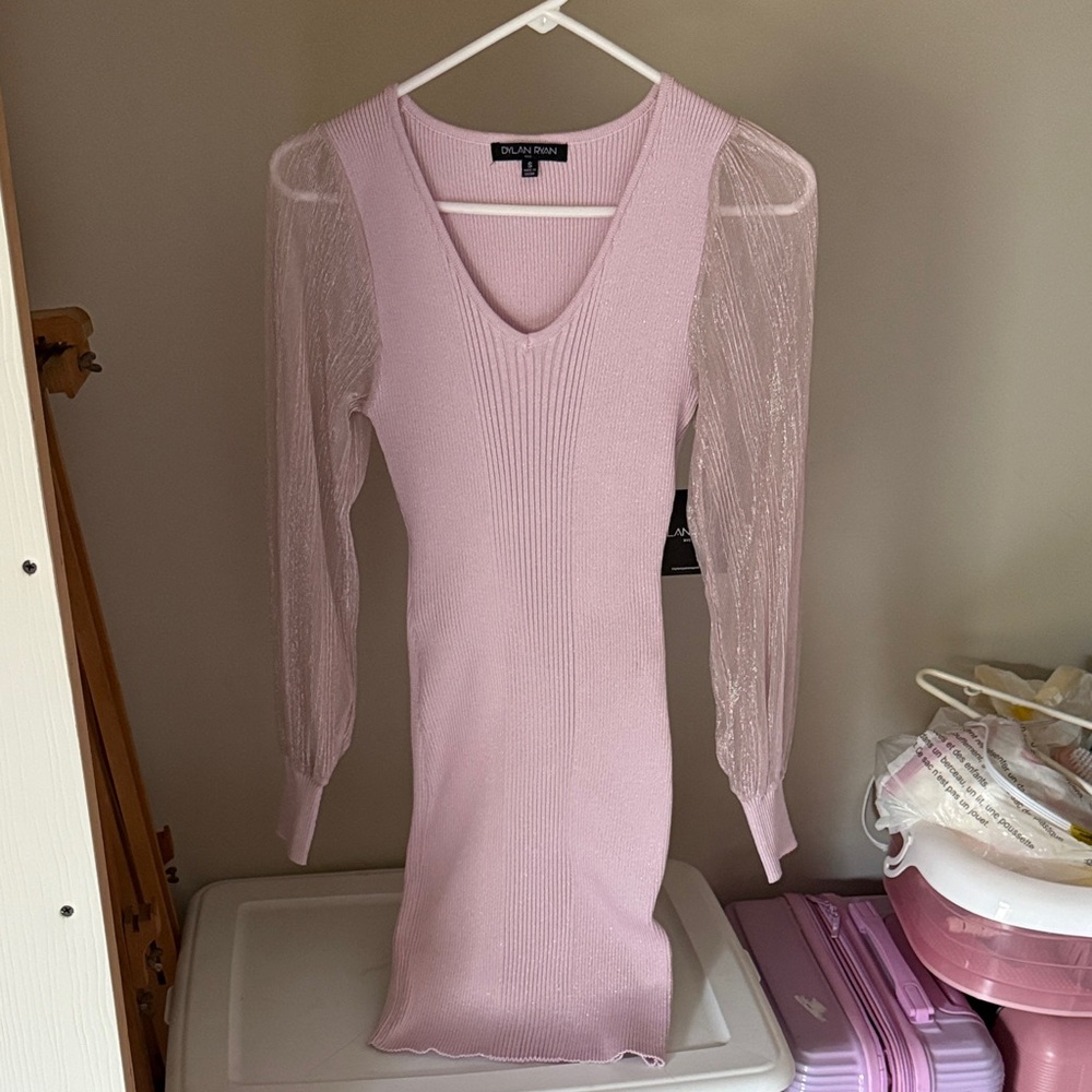 Light Pink Long Sleeve Dress